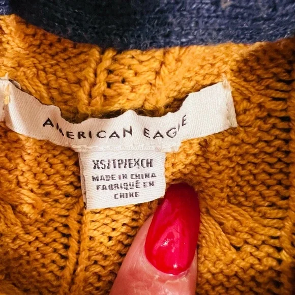 🔥American Eagle  Knit Mustard Sweater🔥 - Picture 5 of 6